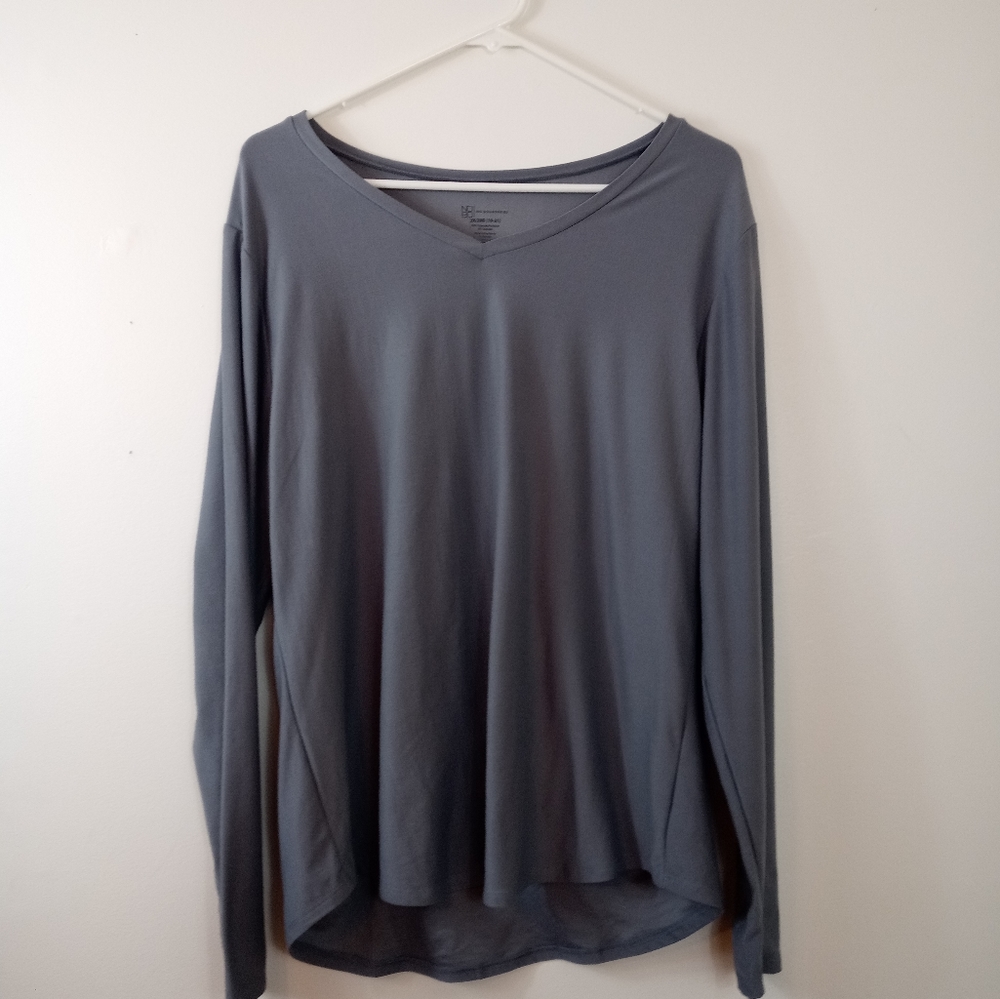 No Boundries Pullover Top Gray Size 2X